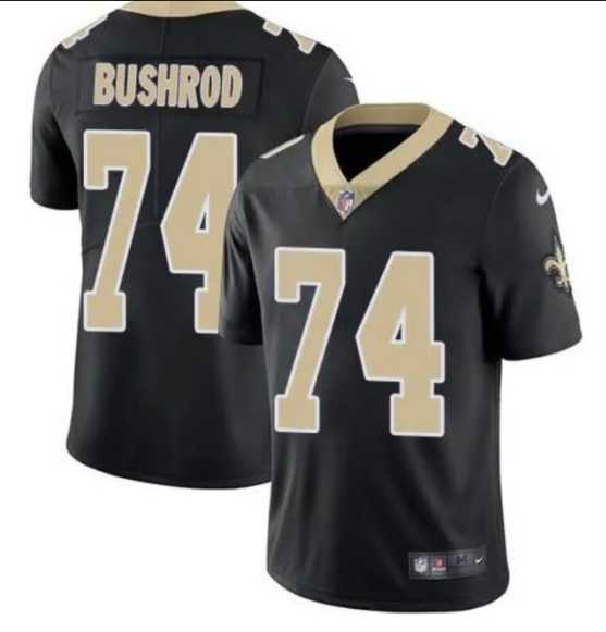 Men & Women & Youth New Orleans Saints #74 Jermon Bushrod Black Vapor Limited Stitched Jersey->new orleans saints->NFL Jersey