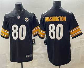 Mens Pisttburgn Steelers #80 Darnell Washington Black Vapor Untouchable Limited Stitched Jersey