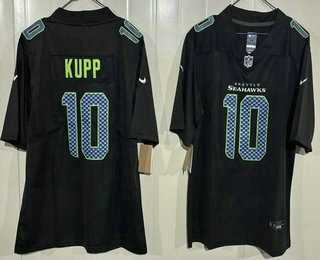 Mens Seattle Seahawks #10 Cooper Kupp Limited Navy Fashion Vapor Jersey