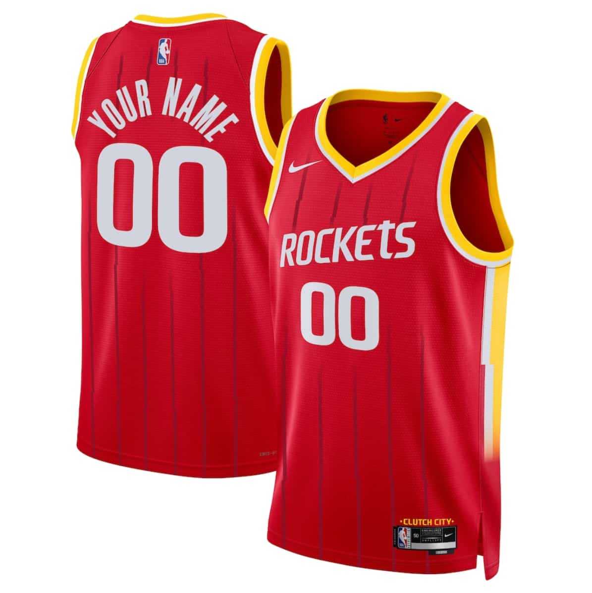 Mens Houston Rockets Actiive Player Custom Red 2026-27 Icon Swingman Stitched Jersey