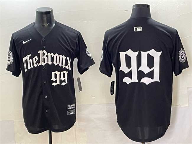 Mens New York Yankees #99 Aaron Judge Black Gothic Legacy Edition Vapor Premier Limited Stitched Jersey