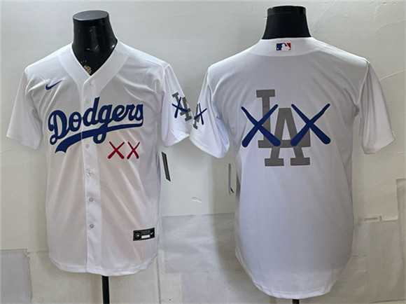 Mens Los Angeles Dodgers White Vapor Premier Limited Stitched Jersey Dzhi->los angeles dodgers->MLB Jersey