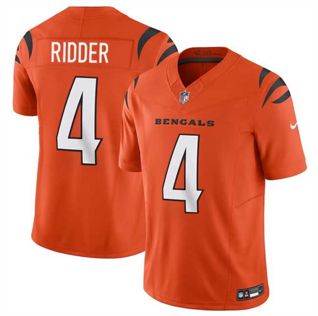 Men & Women & Youth Cincinnati Bengals #4 Desmond Ridder Orange 2025 F.U.S.E. Vapor Untouchable Limited Stitched Jersey