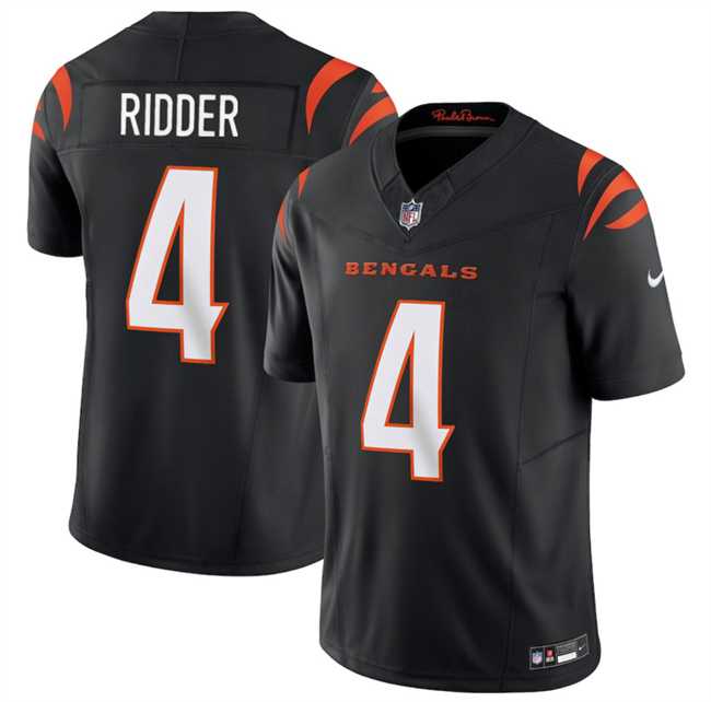 Men & Women & Youth Cincinnati Bengals #4 Desmond Ridder Black 2025 F.U.S.E. Vapor Untouchable Limited Stitched Jersey