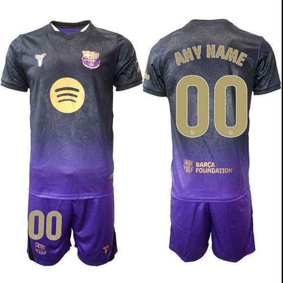 Mens Barcelona Custom Purple 2027 Away Soccer Jersey