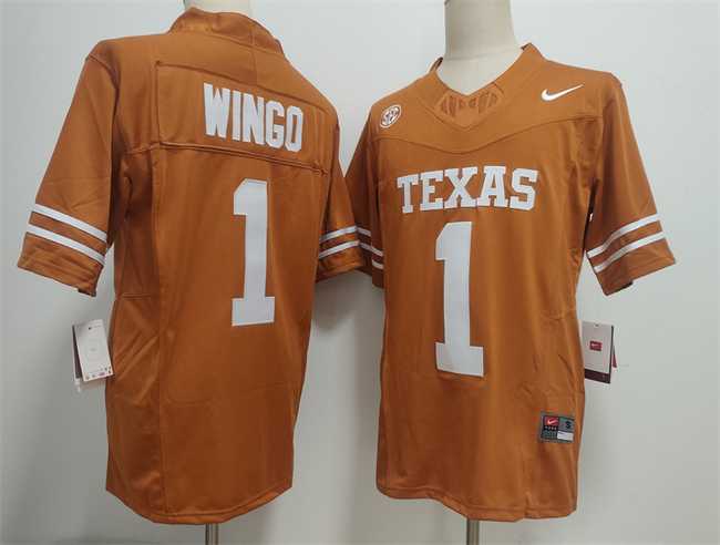 Mens Texas Longhorns #1 Ryan Wingo Orange 2026 F.U.S.E. Stitched Jersey