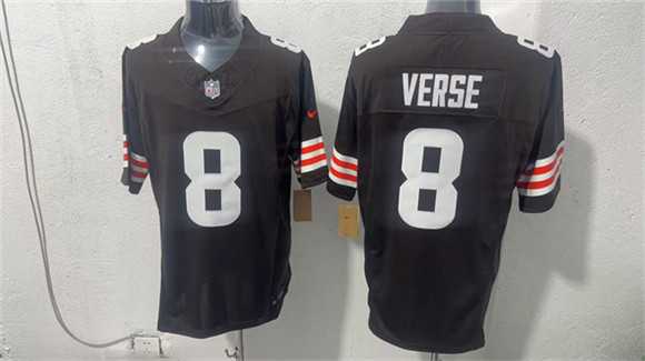 Mens Cleveland Browns #8 Jared Verse Brown 2026 Vapor Limited Stitched Jersey->cleveland browns->NFL Jersey