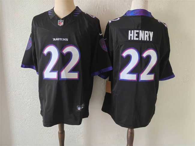 Womens Baltimore Ravens #22 Derrick Henry purple F.U.S.E. Vapor Jersey(Run Small)->baltimore ravens->NFL Jersey
