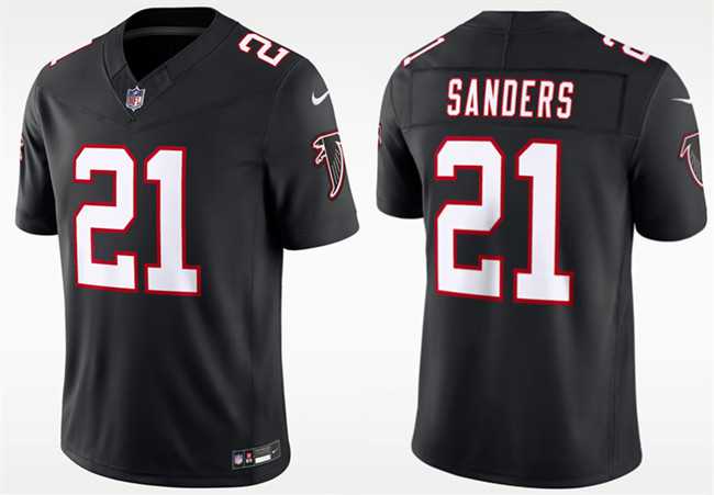 Mens Atlanta Falcons #21 Deion Sanders Black F.U.S.E. Vapor Untouchable Limited Stitched Jersey Dzhi->atlanta falcons->NFL Jersey