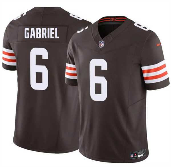 Mens Cleveland Browns #6 Dillon Gabriel Brown 2026 F.U.S.E. Vapor Limited Stitched Jersey->cleveland browns->NFL Jersey