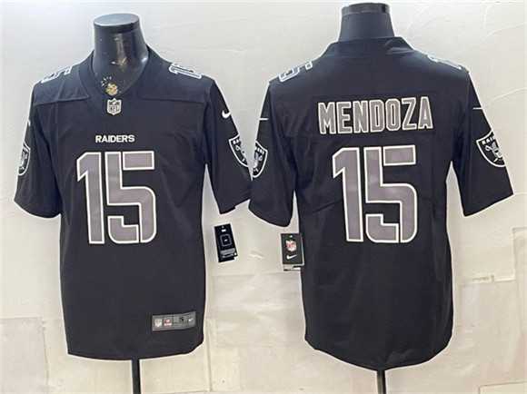 Mens Las Vegas Raiders #15 Fernando Mendoza Black Vapor Untouchable Limited Stitched Jersey->las vegas raiders->NFL Jersey