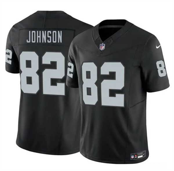 Mens Las Vegas Raiders #82 Brandon Johnson Black 2026 F.U.S.E. Vapor Untouchable Limited Stitched Jersey->las vegas raiders->NFL Jersey