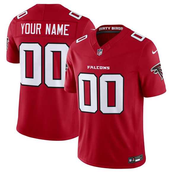 Mens Atlanta Falcons Active Player Custom Red 2026 New F.U.S.E. Vapor Untouchable Limited Football Stitched Jersey