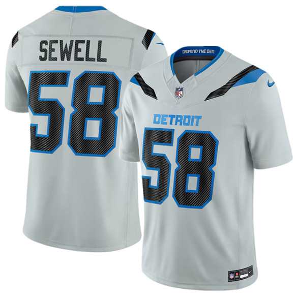 Mens Detroit Lions #58 Penei Sewell Silver 2026 F.U.S.E. Rivalries Collection Limited Stitched Jersey Dzhi->detroit lions->NFL Jersey Mens Detroit Lions #58 Penei Sewell Silver 2026 F.U.S.E. Rivalries Collection Limited Stitched Jersey Dzhi->detroit lions->NFL Jersey