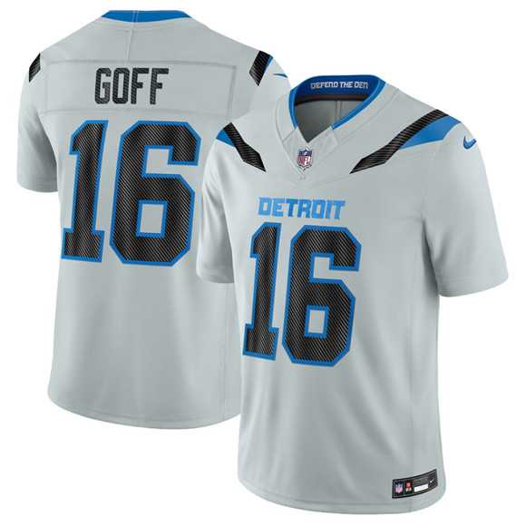 Mens Detroit Lions #16 Jared Goff Silver 2026 F.U.S.E. Rivalries Collection Limited Stitched Jersey Dzhi->detroit lions->NFL Jersey Mens Detroit Lions #16 Jared Goff Silver 2026 F.U.S.E. Rivalries Collection Limited Stitched Jersey Dzhi->detroit lions->NFL Jersey
