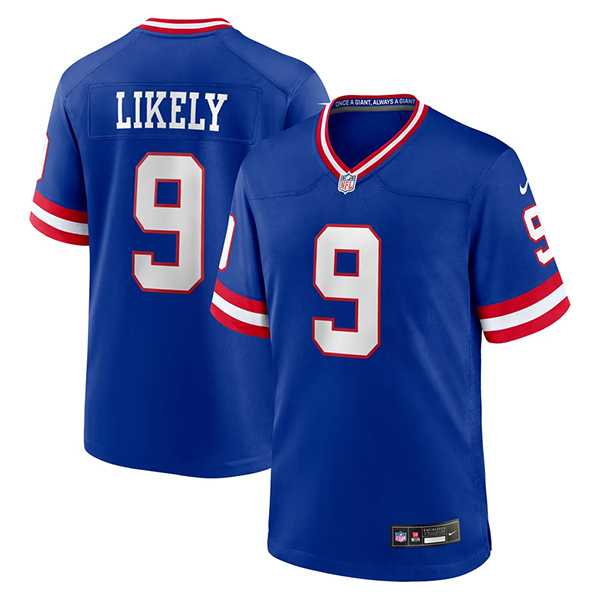 Mens New York Giants #9 Isaiah Likely Blue 2026 Classic Vapor Untouchable Limited Stitched Jersey Dzhi