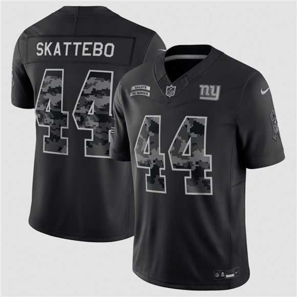 Mens New York Giants #44 Cam Skattebo Black F.U.S.E. 2026 Salute to Service Limited Stitched Jersey
