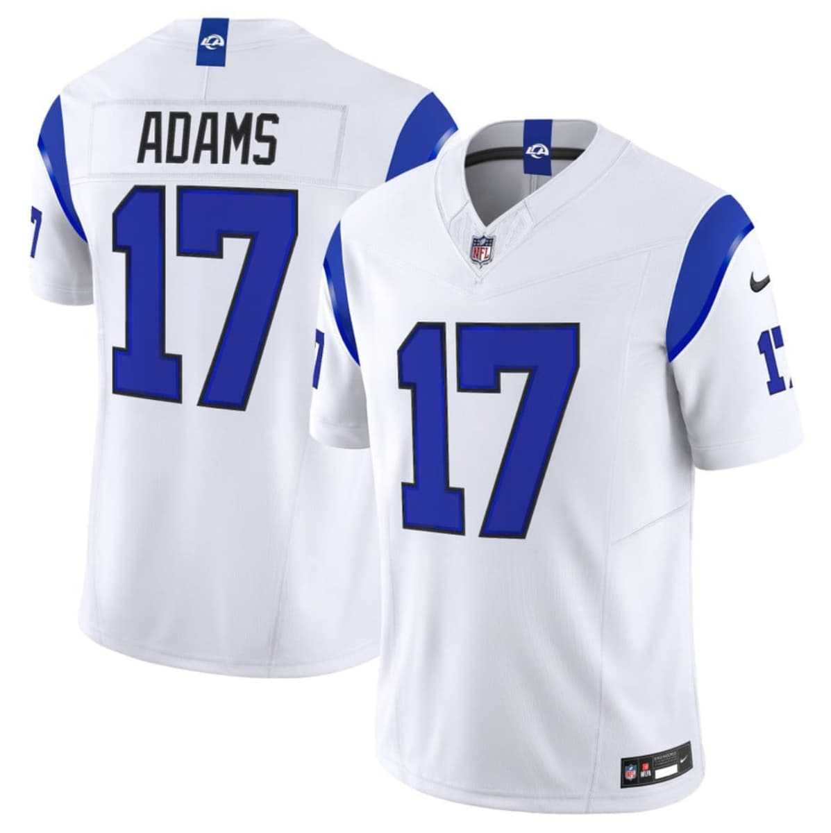 Mens Los Angeles Rams #17 Davante Adams White 2026 F.U.S.E. Vapor Limited Stitched Jersey Dzhi