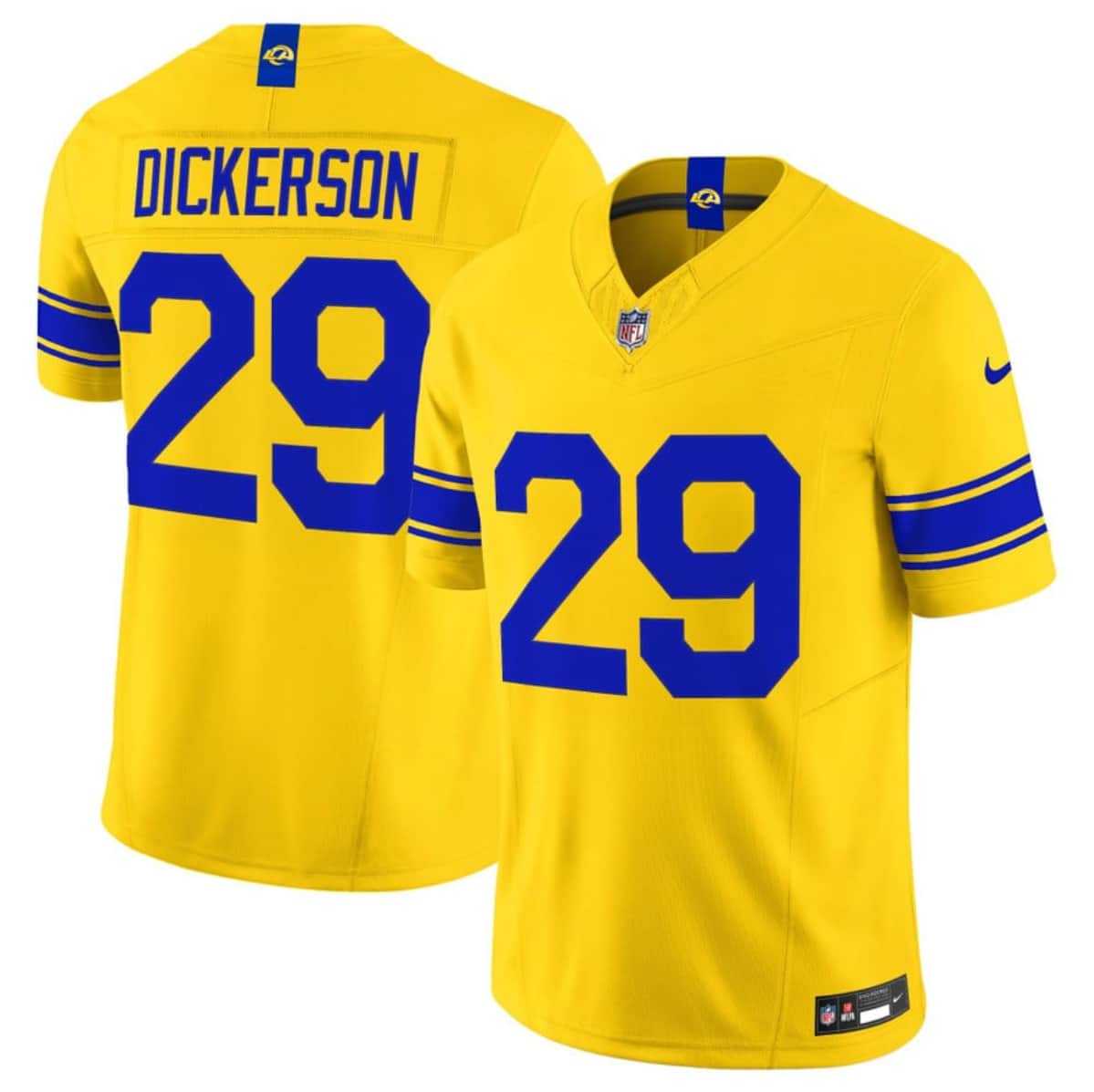 Mens Los Angeles Rams #29 Eric Dickerson Yellow 2026 F.U.S.E. Vapor Limited Stitched Jersey Dzhi