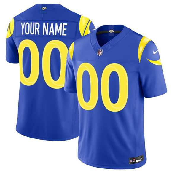Mens Los Angeles Rams Active Player Custom Royal 2026 F.U.S.E. Vapor Limited Football Stitched Jersey