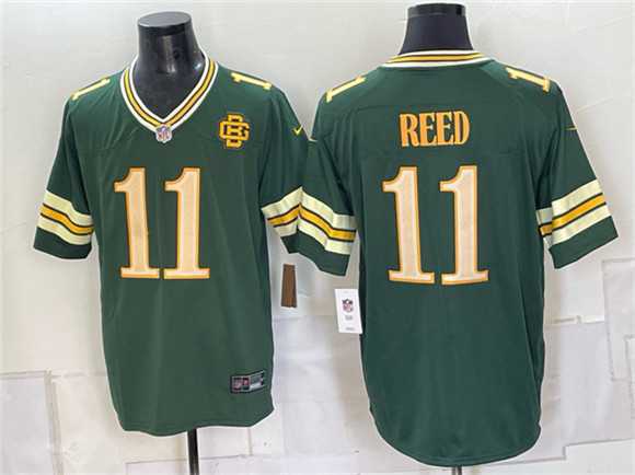 Mens Green Bay Packers #11 Jayden Reed Dark Green 2026 Rivalries Collection Limited Stitched Jersey->green bay packers->NFL Jersey