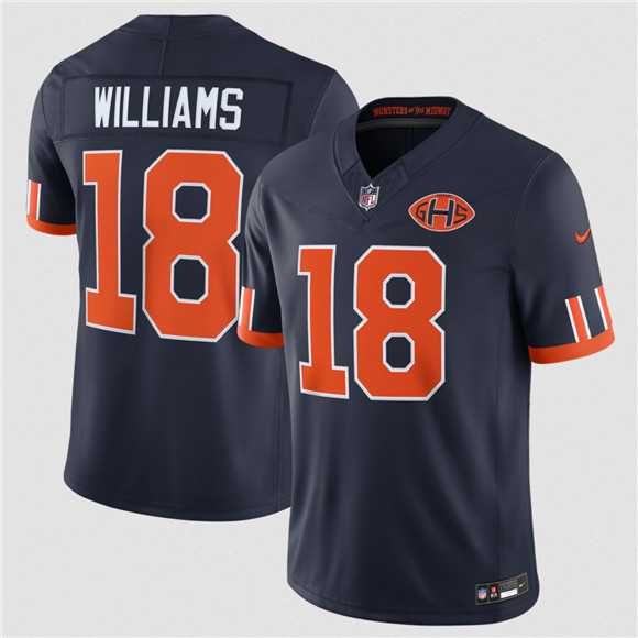 Youth Chicago Bears #18 Caleb Williams Navy 2026 F.U.S.E. Rivalries Collection Limited Stitched Jersey Dzhi->chicago bears->NFL Jersey