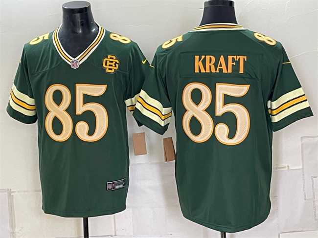 Mens Green Bay Packers #85 Tucker Kraft Dark Green 2026 Rivalries Collection Limited Stitched Game Jersey->green bay packers->NFL Jersey