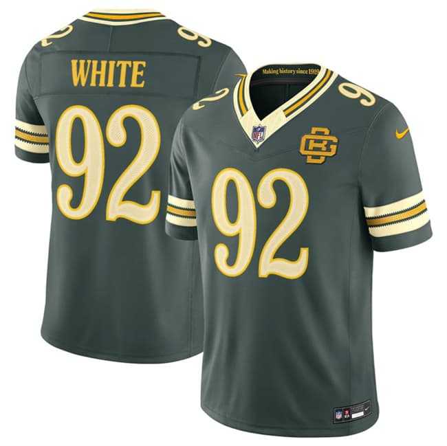 Mens Green Bay Packers #92 Reggie white Dark Green 2026 F.U.S.E. Rivalries Collection Limited Stitched Jersey Dzhi->green bay packers->NFL Jersey