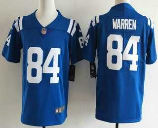 Youth Indianapolis Colts #84 Tyler Warren Limited Blue Vapor Jersey