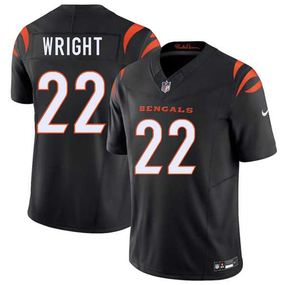 Mens Cincinnati Bengals #22 Ceyair Wright Black 2026 Draft F.U.S.E. Vapor Untouchable Limited Stitched Jersey->cincinnati bengals->NFL Jersey