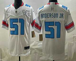 Mens Houston Texans #51 Will Anderson Jr White 2026 FUSE Rivalries Collection Limited Stitched Jersey->houston texans->NFL Jersey