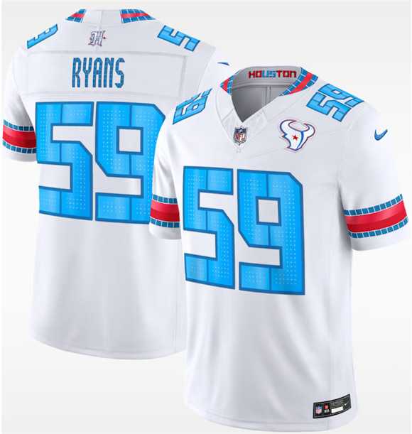 Mens Houston Texans #59 DeMeco Ryans White 2026 F.U.S.E. Rivalries Collection Limited Stitched Jersey Dzhi->houston texans->NFL Jersey