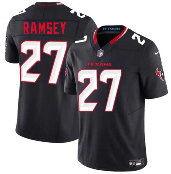 Mens Houston Texans #27 Kamari Ramsey Navy 2nd Alternate 2026 F.U.S.E. Vapor Limited Stitched Jersey->houston texans->NFL Jersey