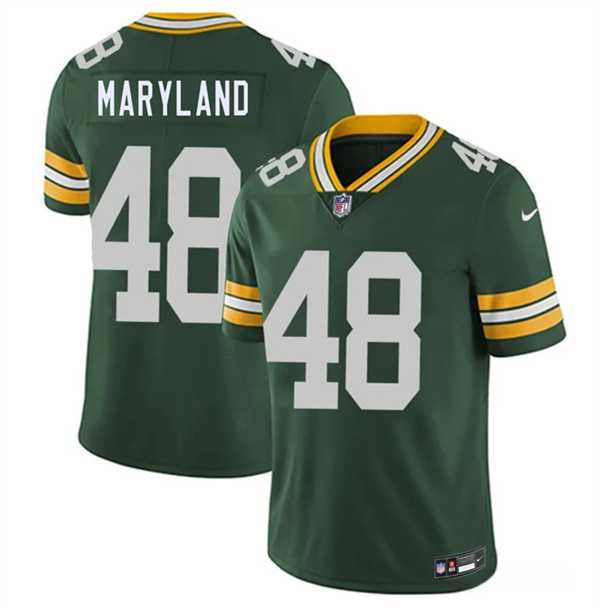 Mens Green Bay Packers #48 RJ Maryland Green 2026 Draft Vapor Untouchable Limited Stitched Jersey->green bay packers->NFL Jersey