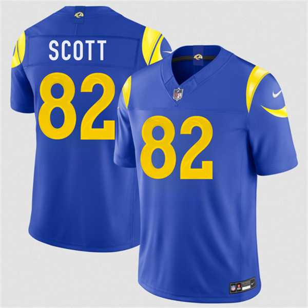 Mens Los Angeles Rams #82 Tyler Scott Royal 2026 F.U.S.E. Vapor Limited Stitched Jersey->los angeles rams->NFL Jersey