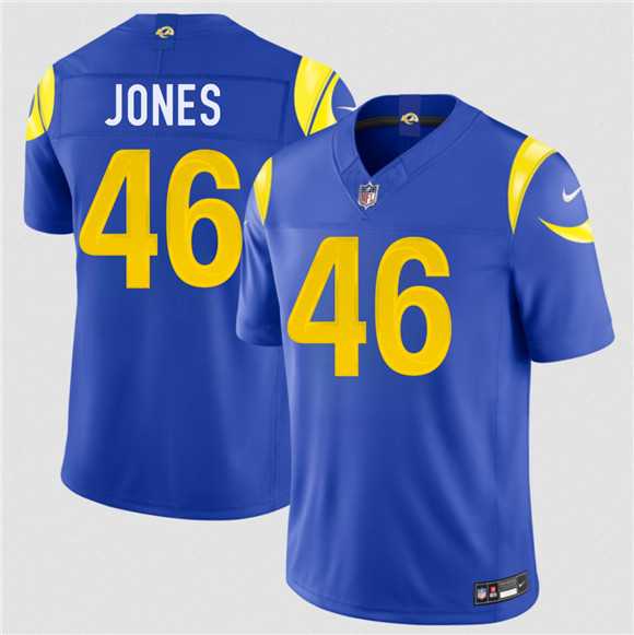 Mens Los Angeles Rams #46 Rohan Jones Royal 2026 Draft F.U.S.E. Vapor Limited Stitched Jersey->los angeles rams->NFL Jersey