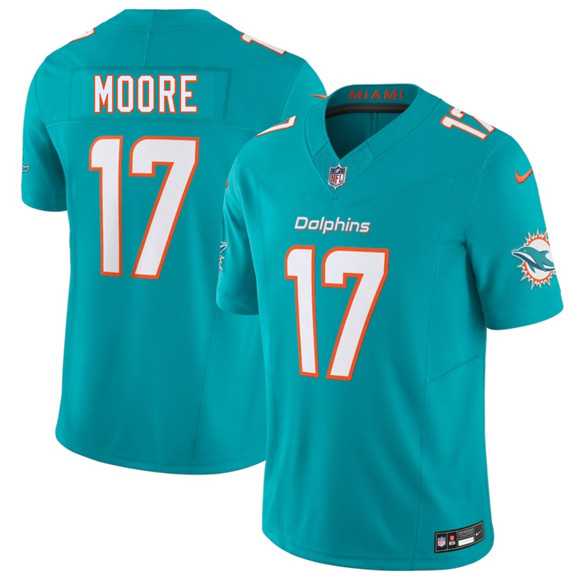 Mens Miami Dolphins #17 Trey Moore Aqua 2026 Draft F.U.S.E. Vapor Limited Stitched Jersey->miami dolphins->NFL Jersey