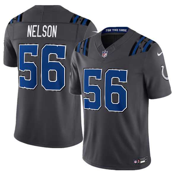 Mens Indianapolis Colts #56 Quenton Nelson Dark Gray 2026 F.U.S.E. Rivalries Collection Limited Stitched Jersey Dzhi