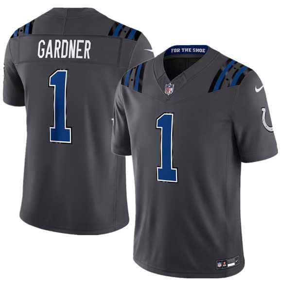 Mens Indianapolis Colts #1 Sauce Gardner Dark Gray 2026 F.U.S.E. Rivalries Collection Limited Stitched Jersey Dzhi