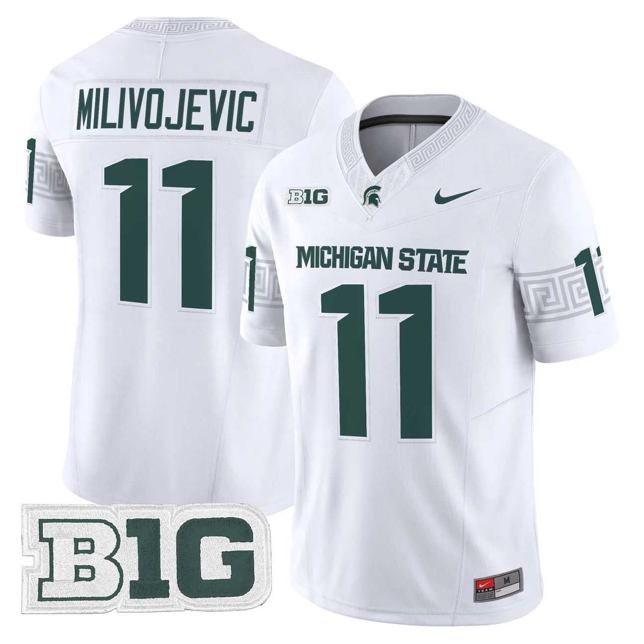 Mens Michigan State Spartans #11 ALESSIO MILIVOJEVIC 2026 Vapor Limited White Jersey Dzhi