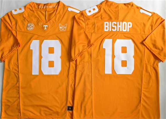 Mens Tennessee Volunteers #18 Desean Bishop Orange 2026 F.U.S.E. Stitched Jersey