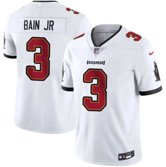 Mens Tampa Bay Buccaneers #3 Rueben Bain Jr White 2026 Draft Vapor Limited Stitched Jersey