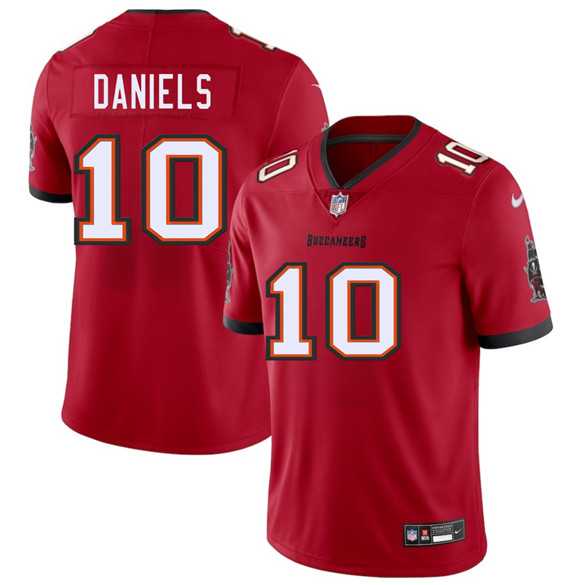 Mens Tampa Bay Buccaneers #10 Jalon Daniels Red 2026 Draft Vapor Limited Stitched Jersey