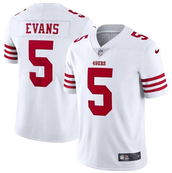 Men & Women & Youth San Francisco 49ers #5 Mike Evans White 2026 Vapor Untouchable Limited Stitched Jersey->san francisco 49ers->NFL Jersey