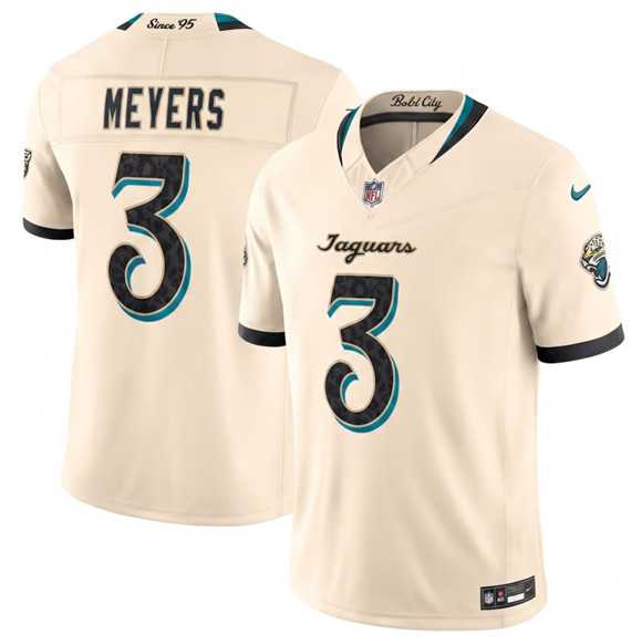 Mens Jacksonville Jaguars #3 Jakobi Meyers Cream 2026 F.U.S.E. Rivalries Collection Limited Stitched Jersey Dzhi->jacksonville jaguars->NFL Jersey
