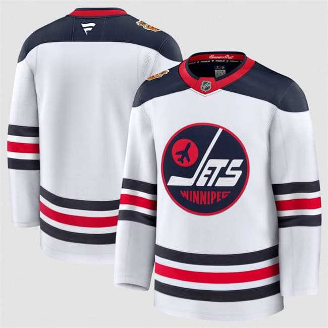 Mens Winnipeg Jets Blank White 2026 Home Stitched Hockey Jersey->->NHL Jersey