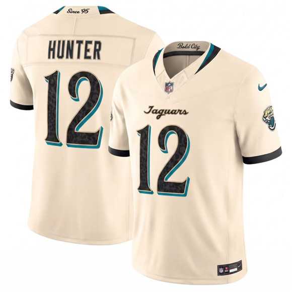 Mens Jacksonville Jaguars #12 Travis Hunter Cream 2026 F.U.S.E. Rivalries Collection Limited Stitched Jersey Dzhi->jacksonville jaguars->NFL Jersey