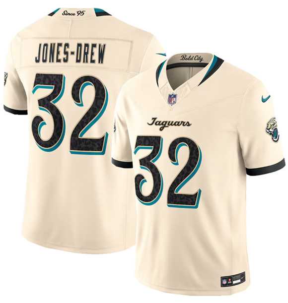 Mens Jacksonville Jaguars #32 Jahlani Tavai Cream 2026 F.U.S.E. Rivalries Collection Limited Stitched Jersey Dzhi->jacksonville jaguars->NFL Jersey
