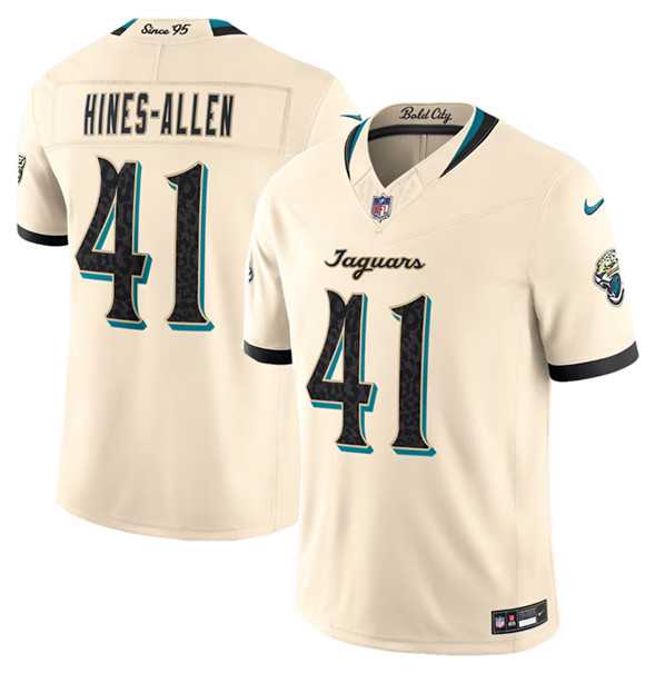Mens Jacksonville Jaguars #41 Josh Hines-Allen Cream 2026 F.U.S.E. Rivalries Collection Limited Stitched Jersey Dzhi->jacksonville jaguars->NFL Jersey