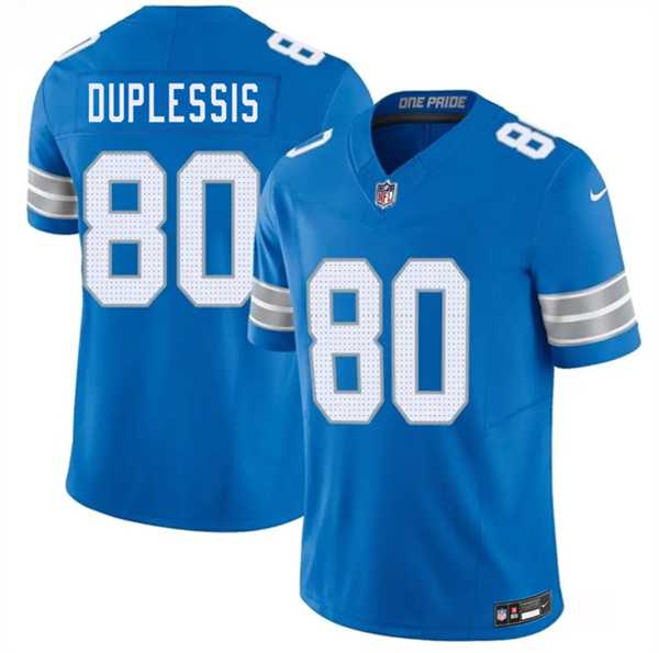 Mens Detroit Lions #80 Kyre Duplessis Blue 2026 F.U.S.E. Vapor Limited Stitched Jersey Dzhi->detroit lions->NFL Jersey Mens Detroit Lions #80 Kyre Duplessis Blue 2026 F.U.S.E. Vapor Limited Stitched Jersey Dzhi->detroit lions->NFL Jersey